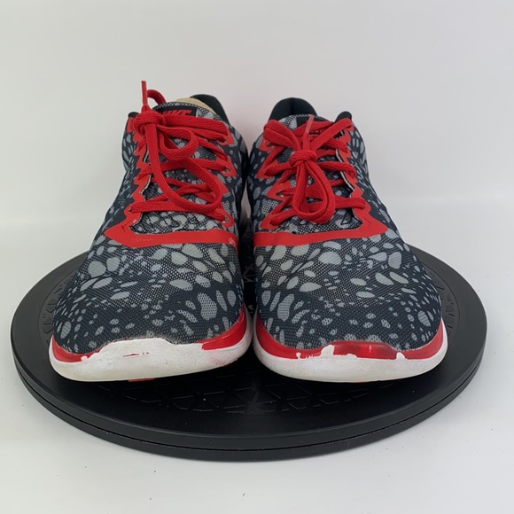 Nike Free 4.0 Print Black/Red/Gray Running Shoes 729818-002 Men's Size 11 - Picture 2 of 14
